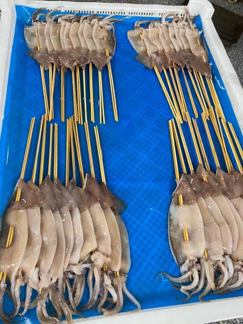 加工鱿鱼串