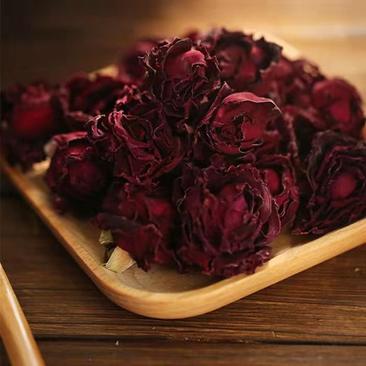墨红玫瑰云南产朵墨红玫瑰花冠茶干玫瑰茶新花重瓣