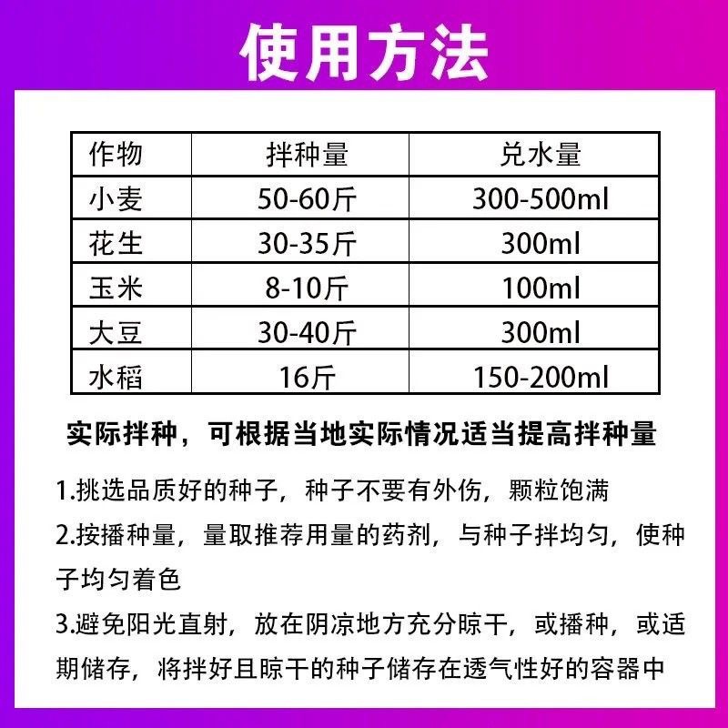 巧易38%苯醚咯噻虫嗪花生大蒜小麦专用拌种剂种衣剂