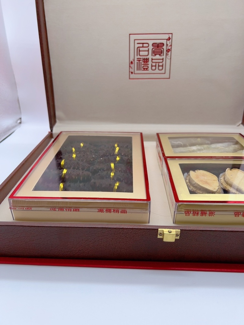 海参礼盒鲍鱼礼盒花胶三拼礼盒年货送礼干货