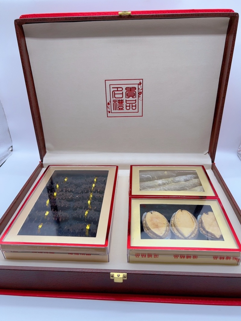 海参礼盒鲍鱼礼盒花胶三拼礼盒年货送礼干货