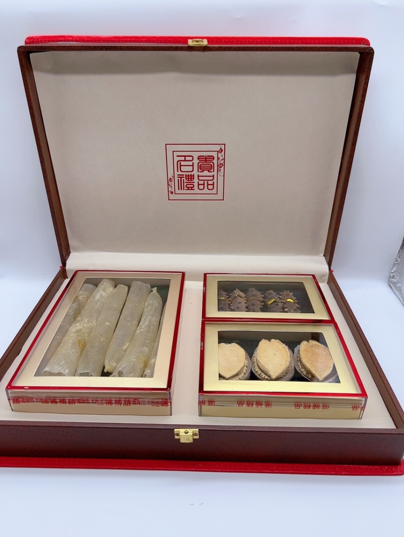 海参礼盒鲍鱼礼盒花胶三拼礼盒年货送礼干货