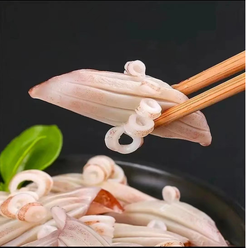 新鲜冷冻牛角花鱿鱼翅耳花铁板烧烤火锅自助