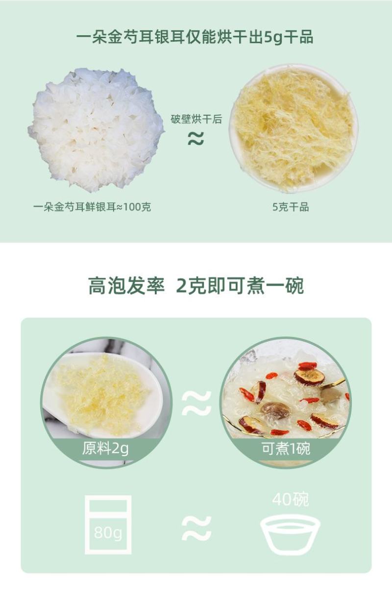 金燕本草银耳金芍耳古田白木耳焖烧杯冲泡即食银耳莲子羹