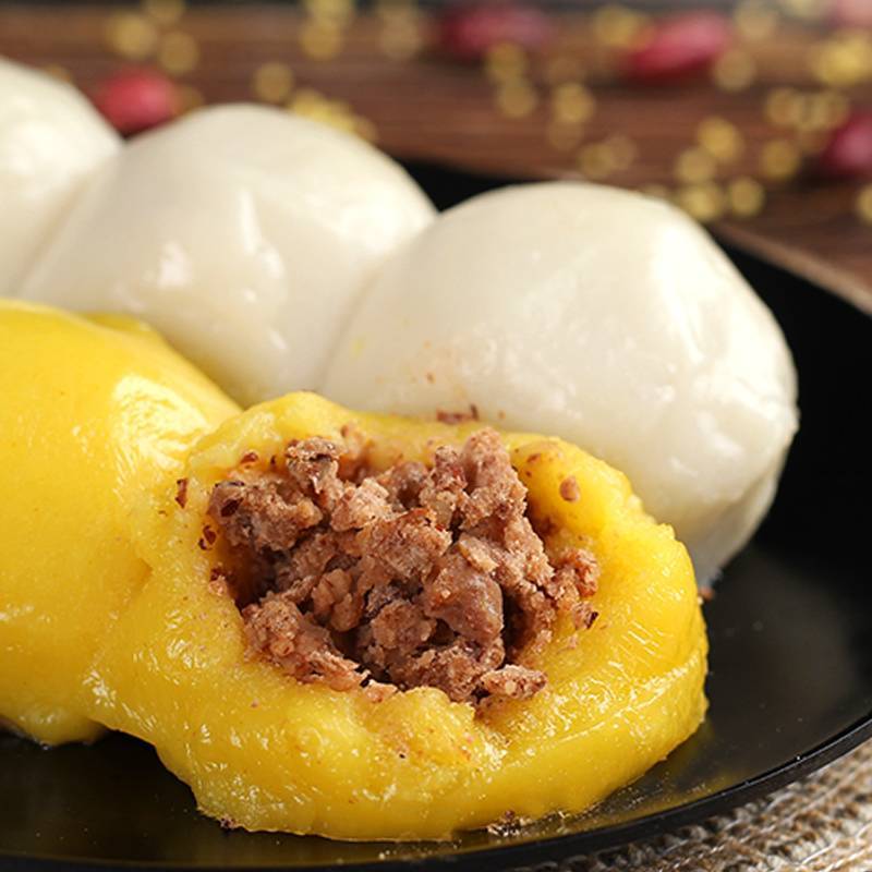 粘豆包俏江东品牌东北粘豆包芸豆馅豆包一箱350克×6袋