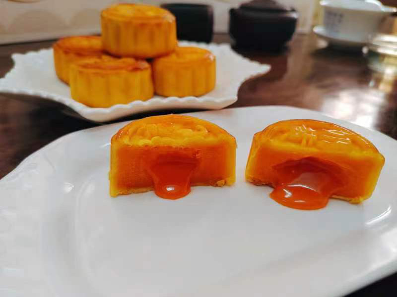 月饼北部湾流心月饼奶黄馅中秋礼品广式茶点糕点整箱包邮