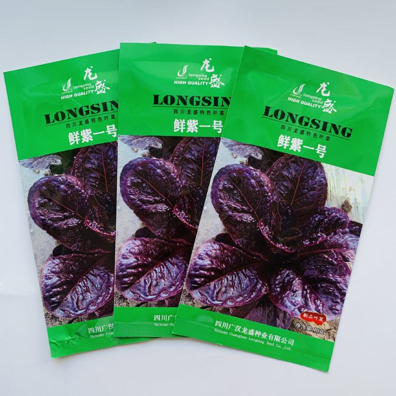 龙盛红花仙子绿话仙子特色菜种子口感好速生高产耐热四季菜籽