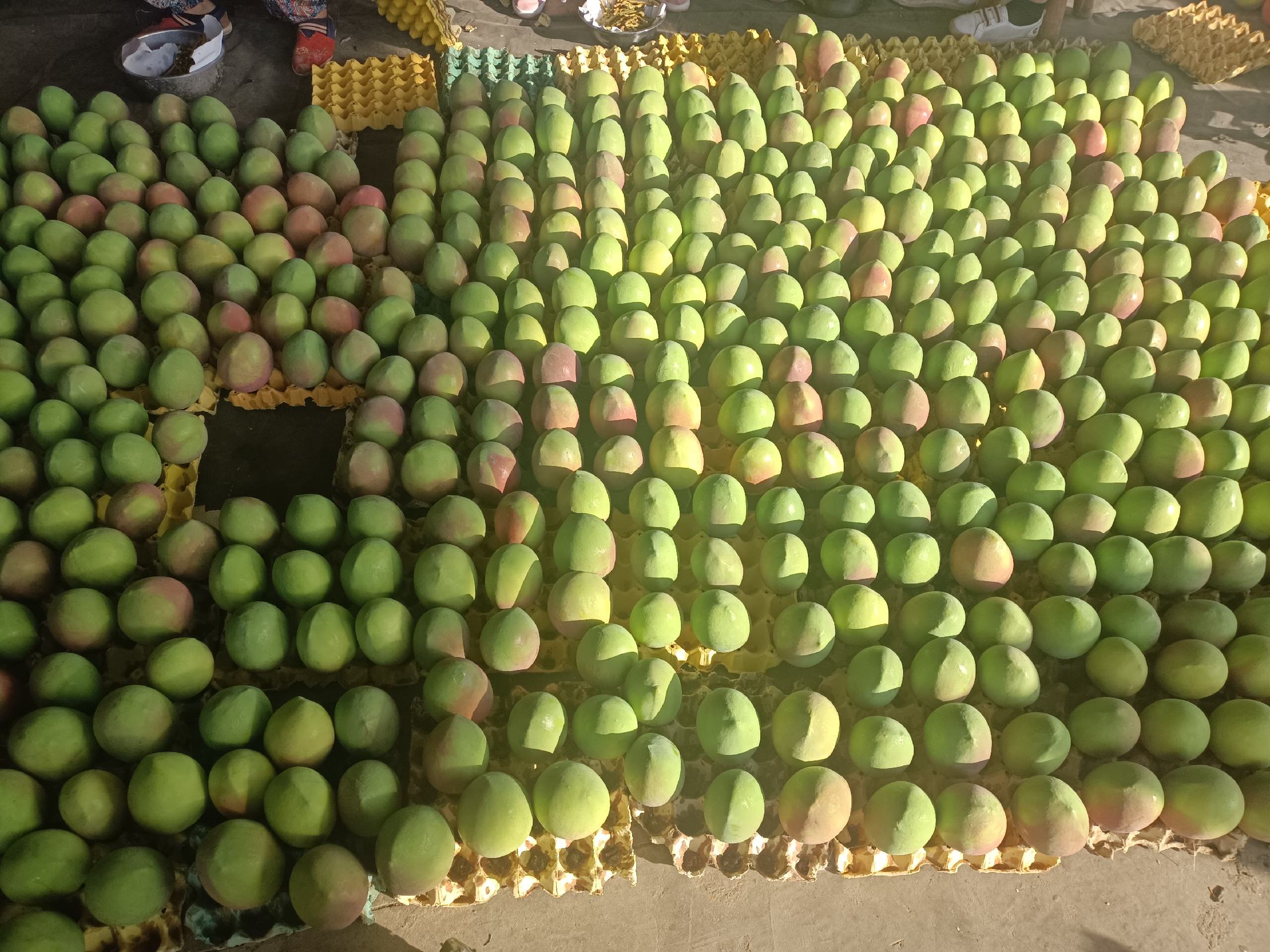 冬季市场上的新鲜芒果