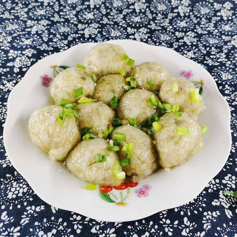 淮南特产农家纯手工制作水晶葛粉夏集贡圆猪肉圆子