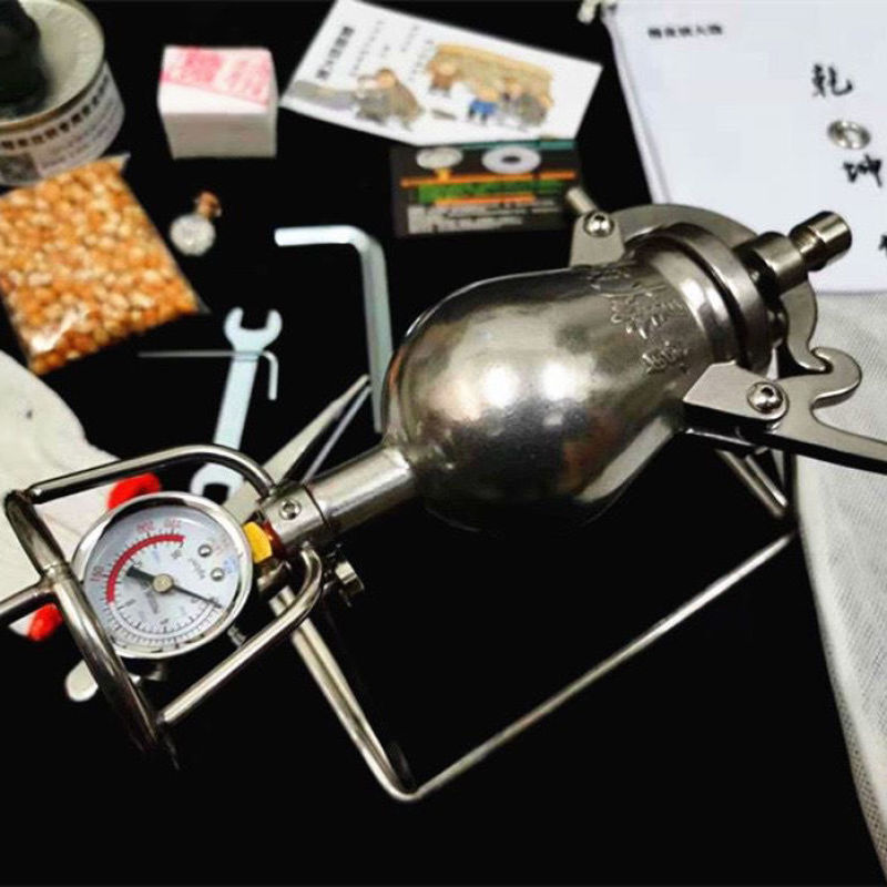 粮食放大器微型爆米花机爆米花机304不锈钢老式手摇爆米花