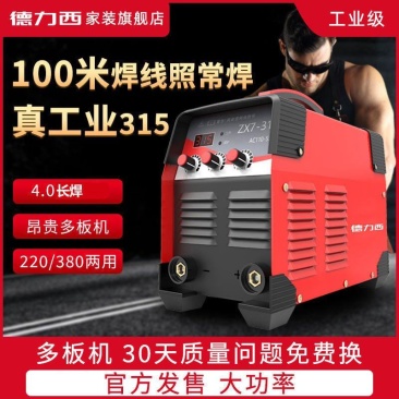 德力西电焊机220v家用小250315两用380v便携