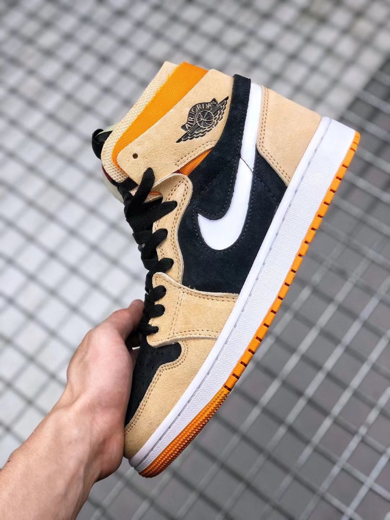 AirJordan1黑橙男女板鞋运动鞋