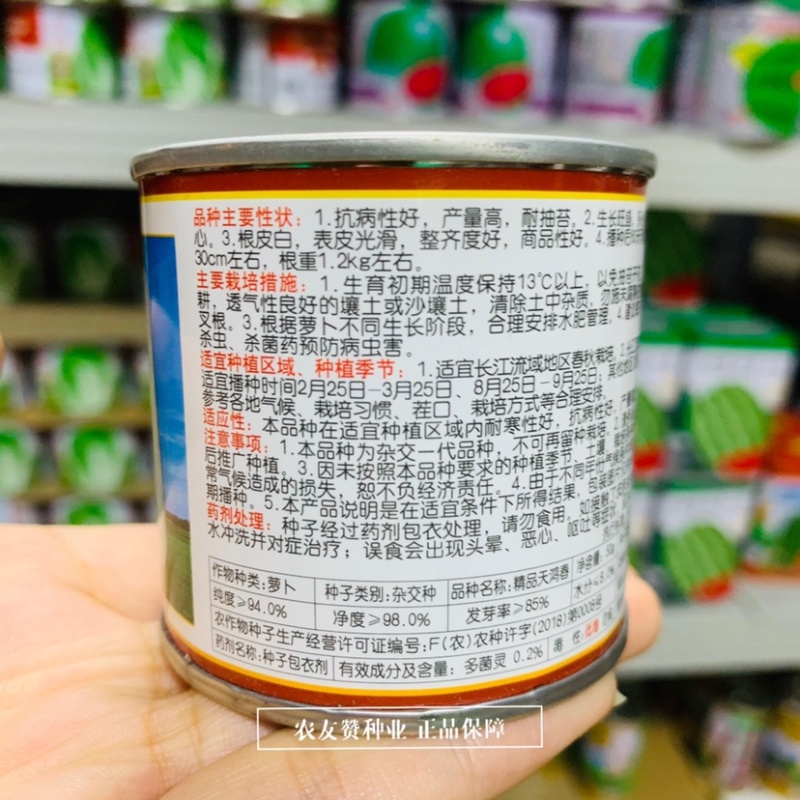 精品天鸿春白萝卜种子条形好耐抽苔春秋兼用杂交一代春白玉