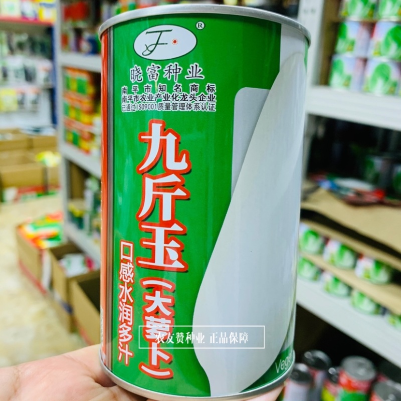 晓富九斤王萝卜种子水润多汁，茸毛少冬性强耐寒白萝卜种子