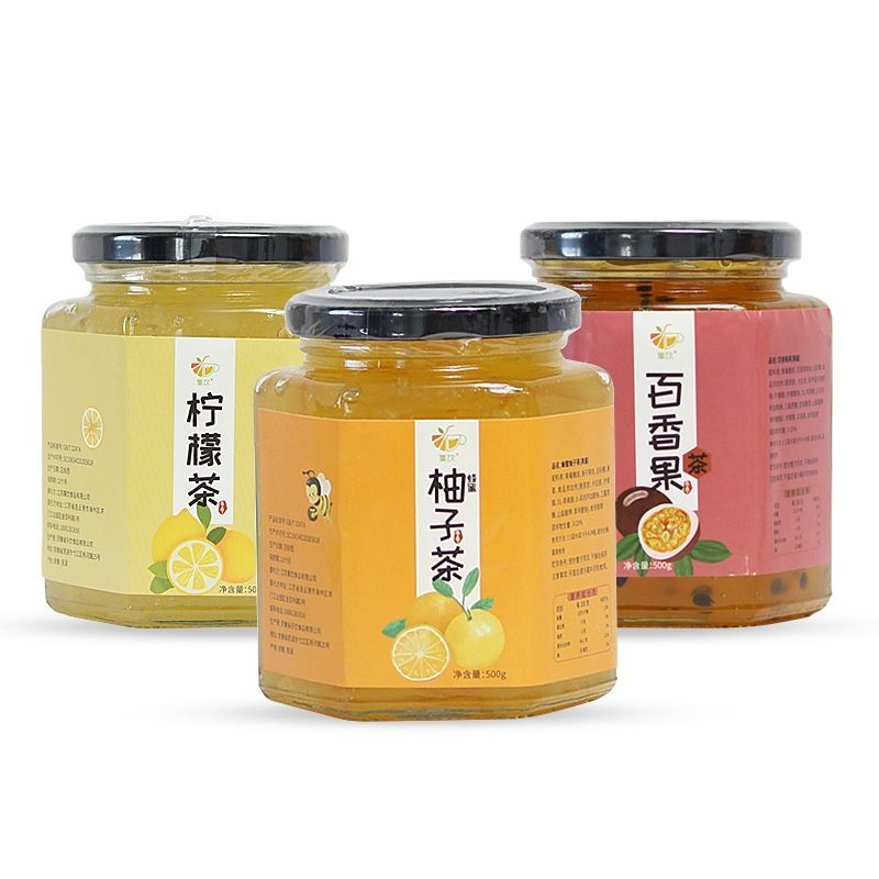 【厂家直发】集饮500g瓶装百香果酱茶酱冲饮果酱批发包邮