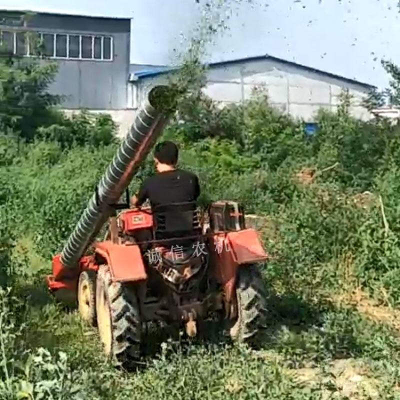 玉米秸秆粉碎回收机四轮带前置式秸秆收割机粉碎机牧草稻草靑