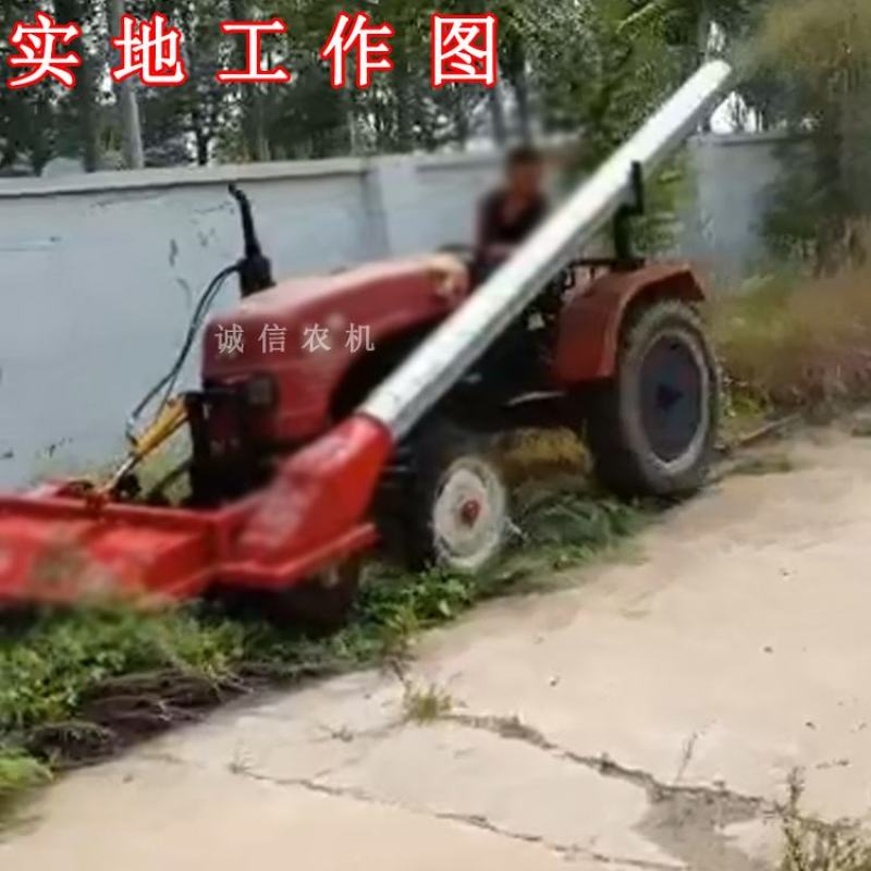 玉米秸秆粉碎回收机四轮带前置式秸秆收割机粉碎机牧草稻草靑