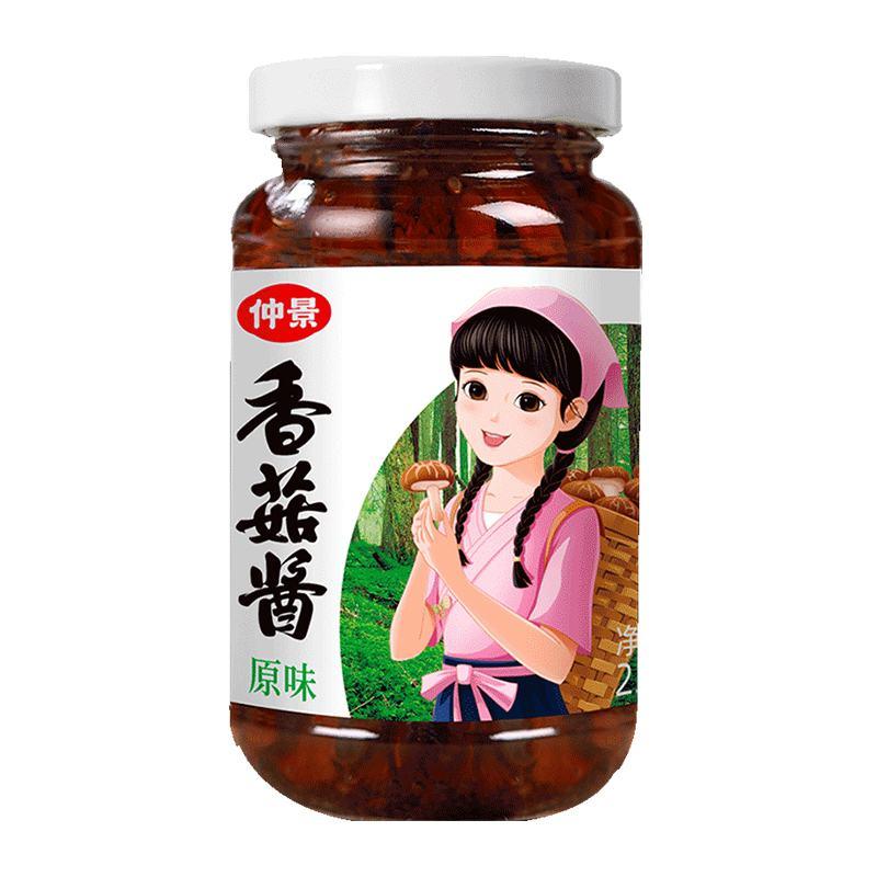 仲景香菇酱230g原味香辣奥尔良麻辣夹馍下饭拌饭拌面酱蘑