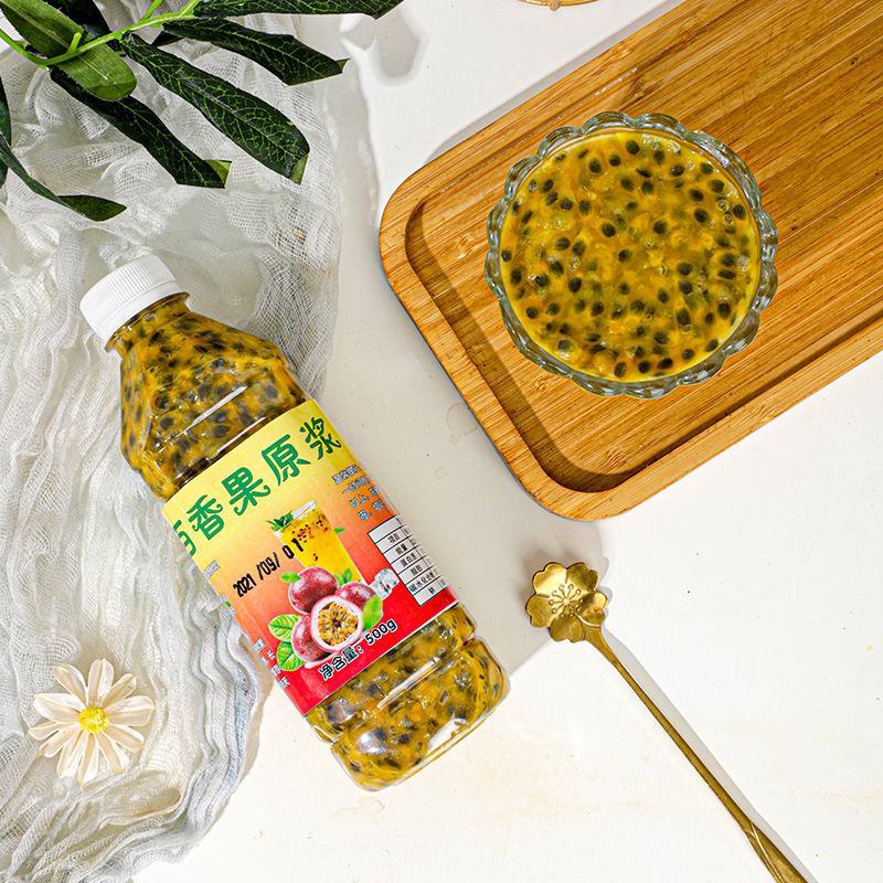 广西百香果酱现挖百香果肉果浆百香果汁原浆奶茶店用原浆