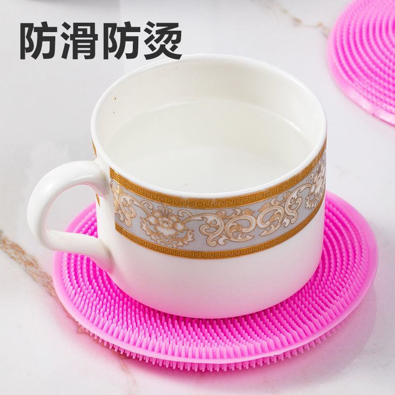 硅胶洗碗布不沾油厨房专用洗锅刷洗碗神器清洁刷百洁布洗碗刷