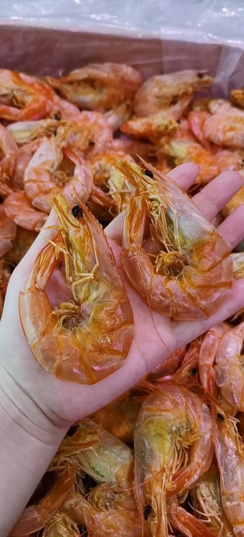 烤虾特大烤虾孕妇小孩都可以吃无添加剂不咸肉质紧实嚼劲十足