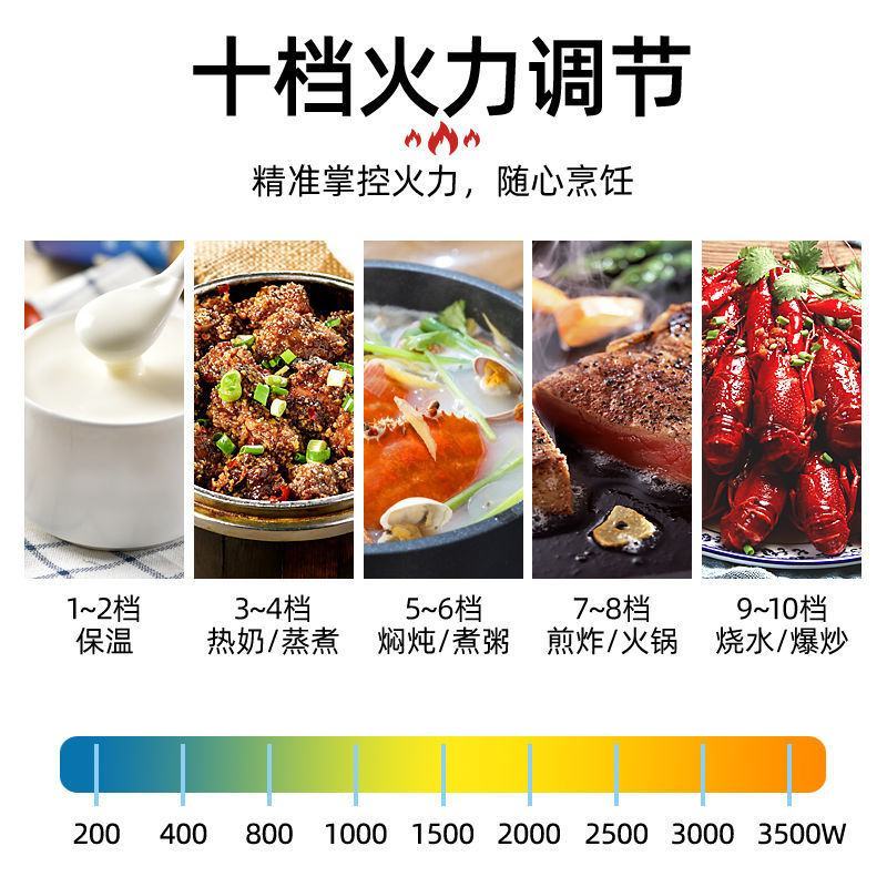 威力电磁炉家用凹面大功率3500w多功能新款猛火炒菜锅一