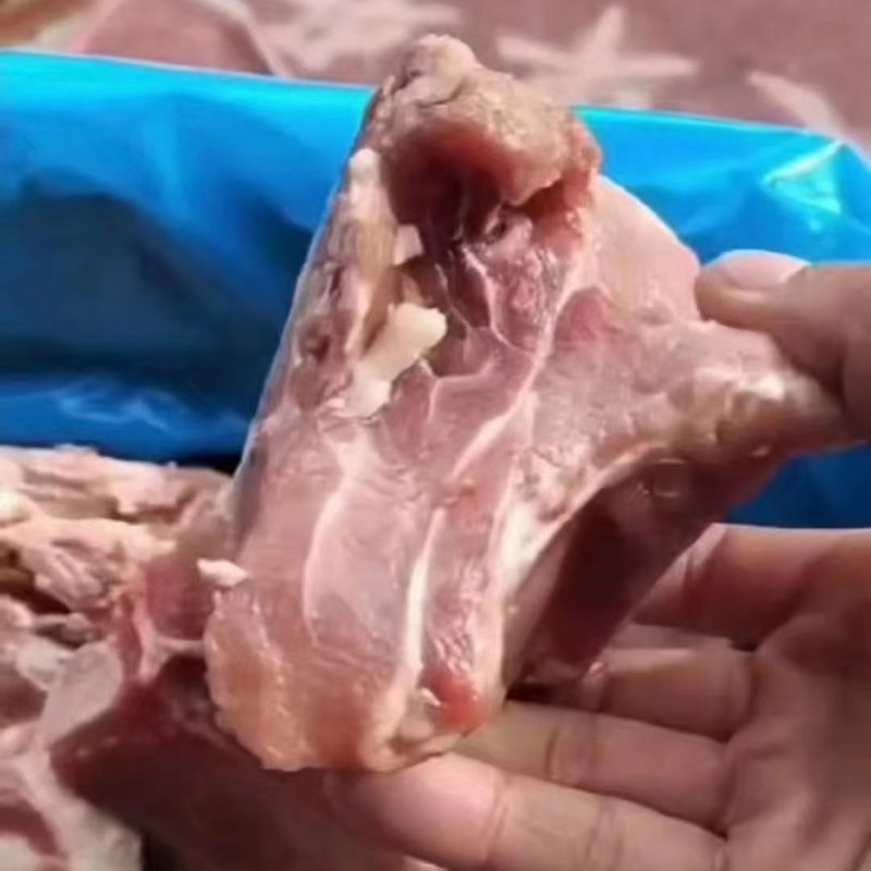 臀骨实拍图挂肉率高品质很好臀骨