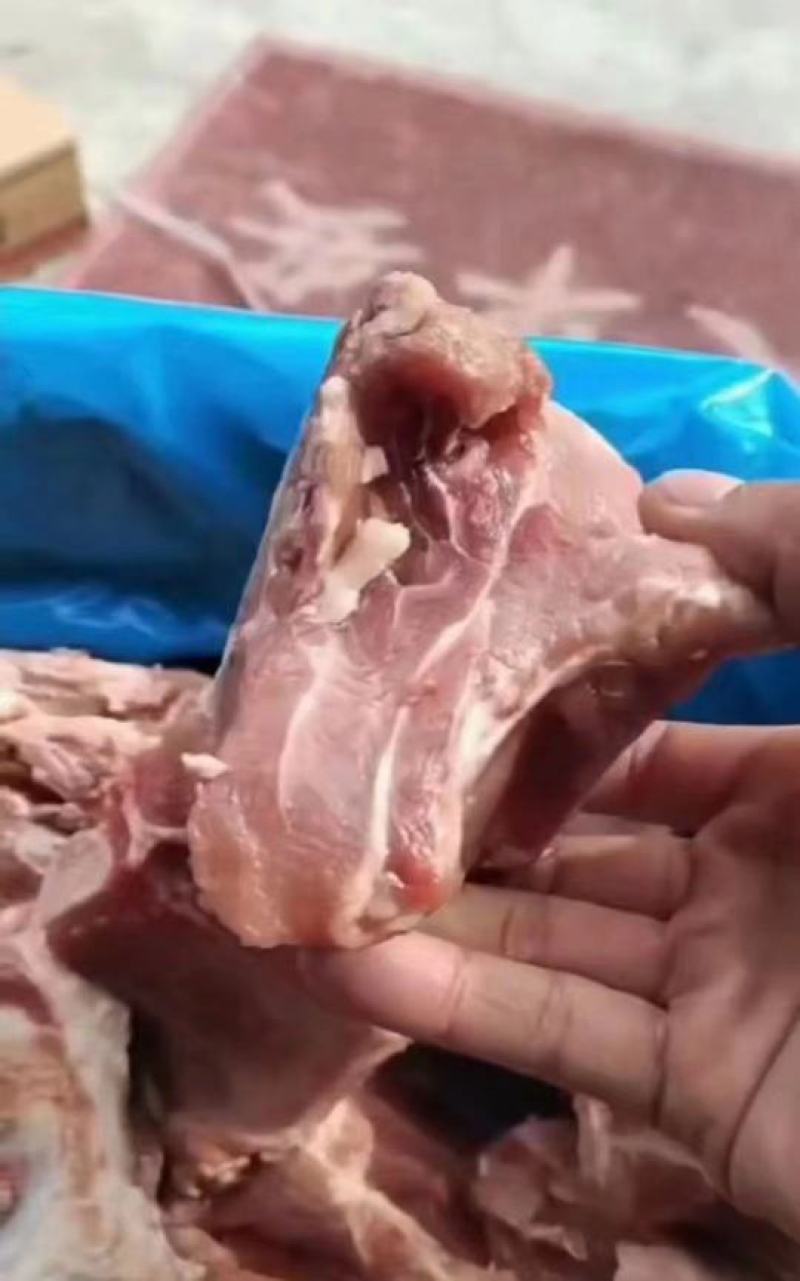 臀骨实拍图挂肉率高品质很好臀骨