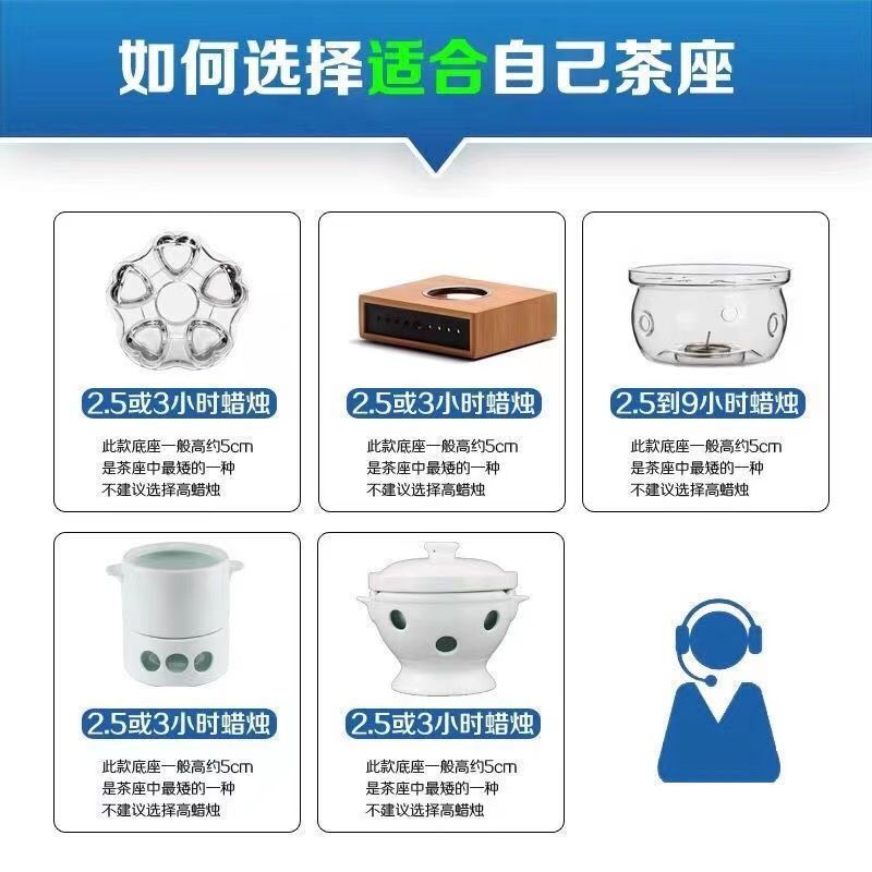 无烟茶蜡加热煮茶香薰小蜡烛酒店KTV圆形蜡烛浪漫生日火烛
