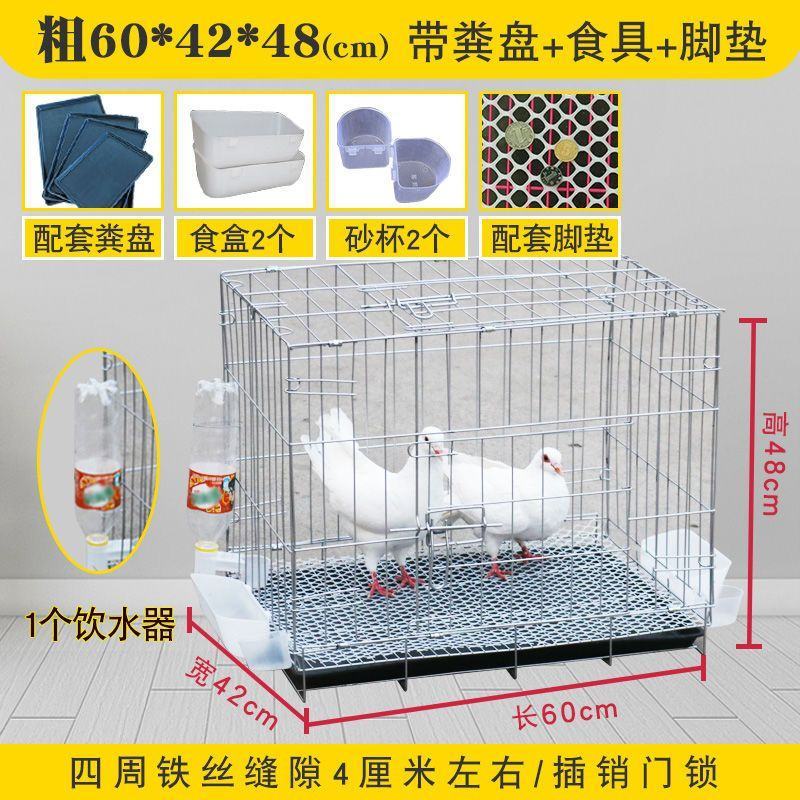 鸽子笼大号家用折叠带隔断鸽笼配对养殖繁殖笼子鸽子用具鸽棚