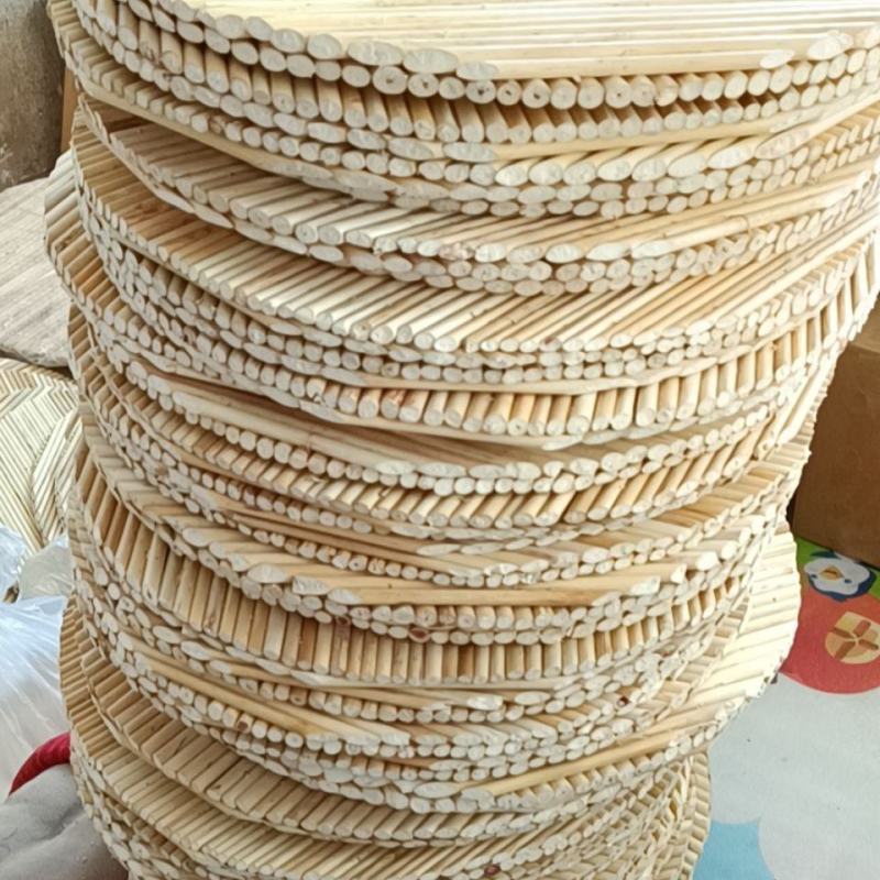 纯手工高粱杆帘饺子锅盖圆形托盘
