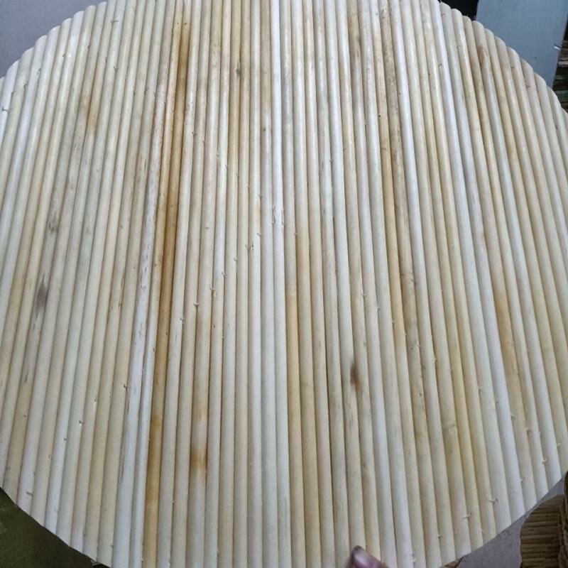 纯手工高粱杆帘饺子锅盖圆形托盘