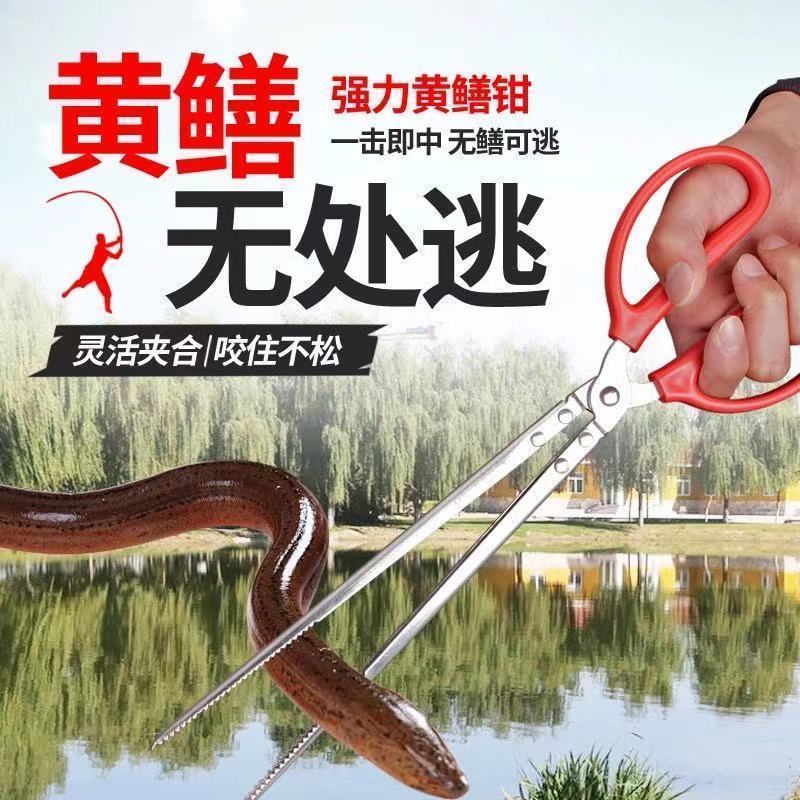 黄鳝夹鳝鱼钳抓鱼泥鳅螃蟹夹子钳子防滑神器捉控专用工具加长