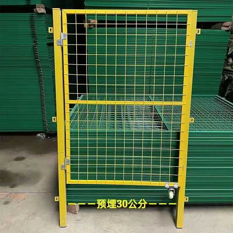 浩天铁丝网门铁栅栏门护栏网门仓库车间门简易门庭院篱笆门果
