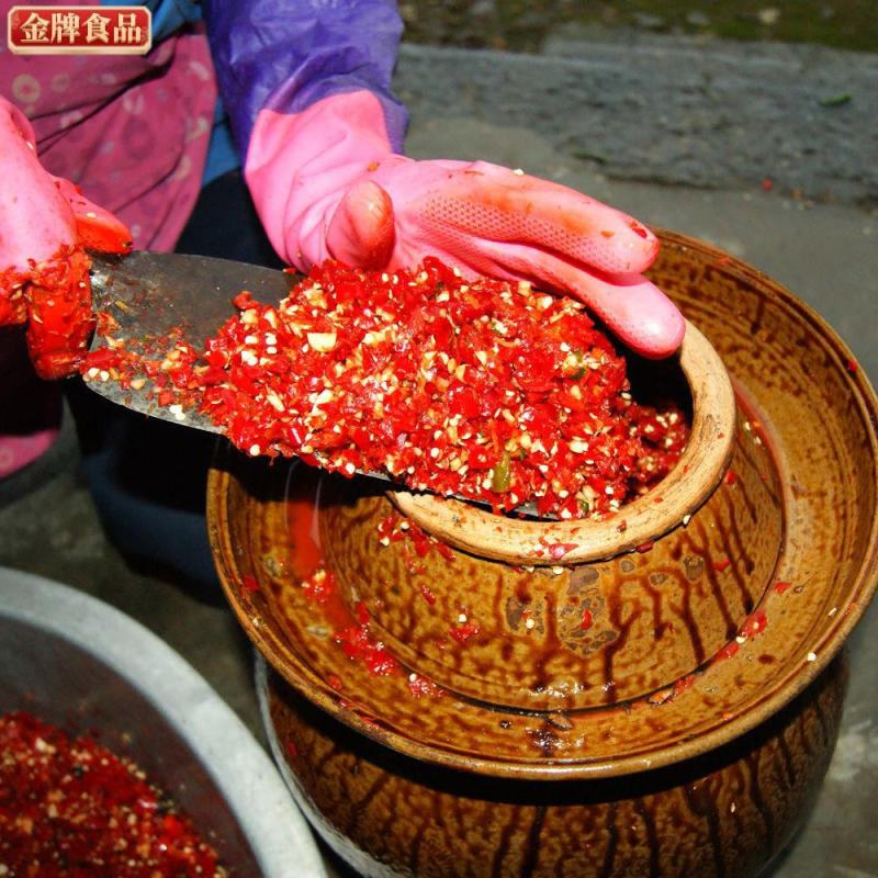 贵州特产蒜蓉剁椒姜蒜糟辣椒剁椒鱼头酸辣椒酱农家炒菜调料