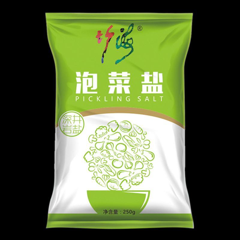 竹海泡菜盐250g*8袋泡菜食用盐腌制咸菜盐家用无碘无抗