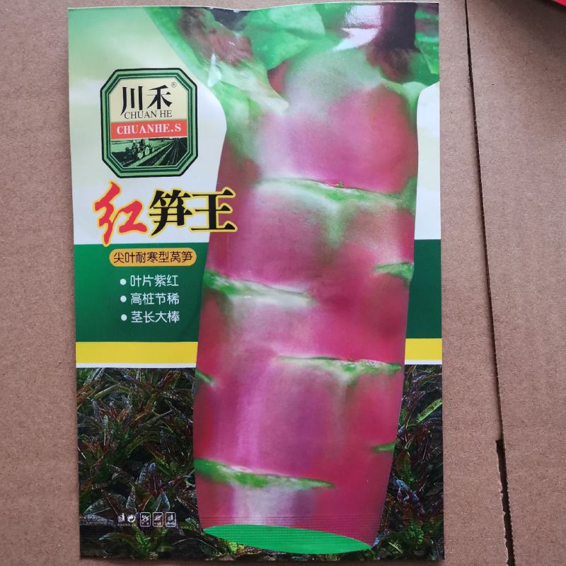 绿霸莴笋种子莴苣种子红笋王红莴苣种子10g