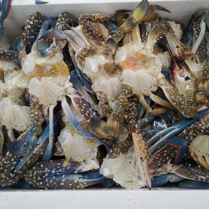湛江本土冻蓝花精品蟹排，鲜度一流，美味可口。