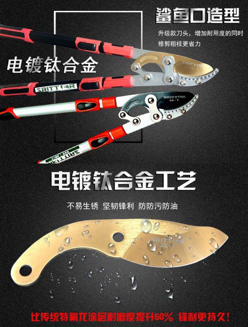 果树修树枝剪刀粗枝剪树枝专用剪子修枝剪伸缩强力园艺园林