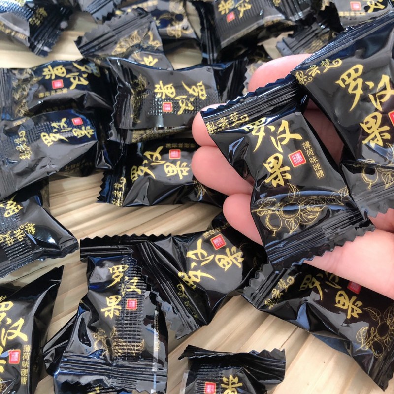 批发跑江湖展会货源罗汉果糖薄荷润喉糖梨膏糖