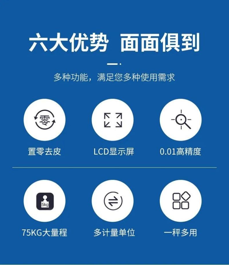 高精度手提电子秤家用50kg小型厨房秤弹簧快递称挂钩买菜