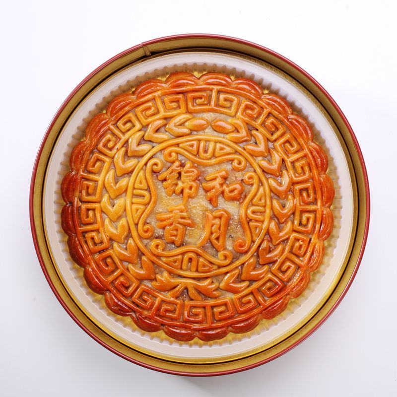 广西月饼广式五仁叉烧金腿肉松大月饼礼盒装传统糕点心特产包