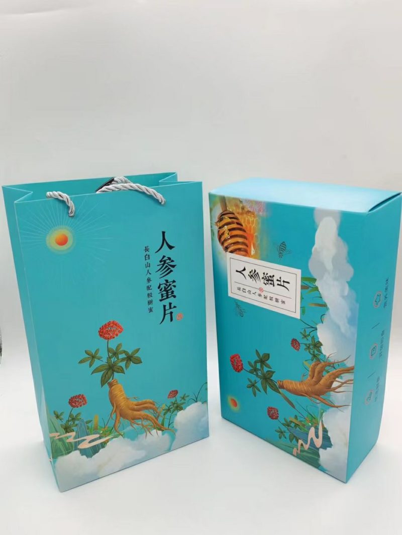 人参蜜片礼盒长白山人参蜜片人参切片蜂蜜人参蜜片