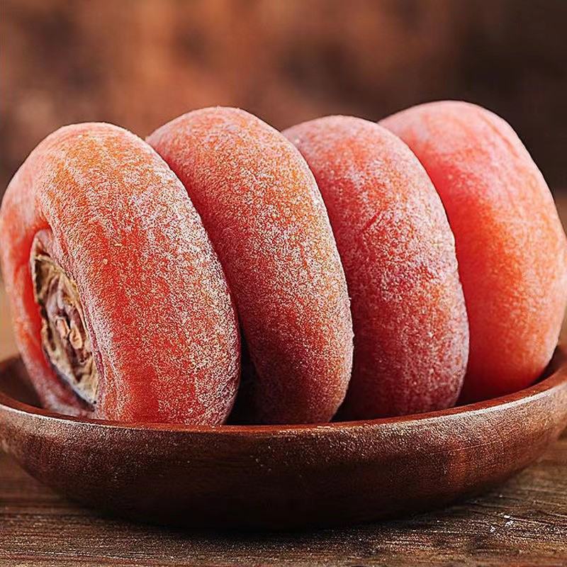 新货柿饼现货柿子饼柿子干霜降吊柿饼广西恭城圆柿饼年货5斤