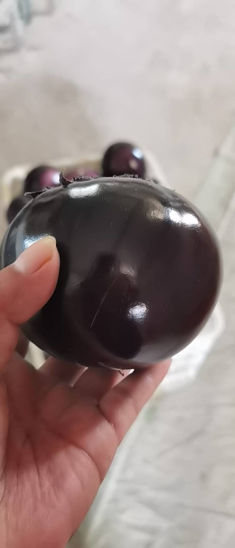 北京本地园茄长茄，自然授粉果皮薄肉质软嫩，不是嫁接的那种