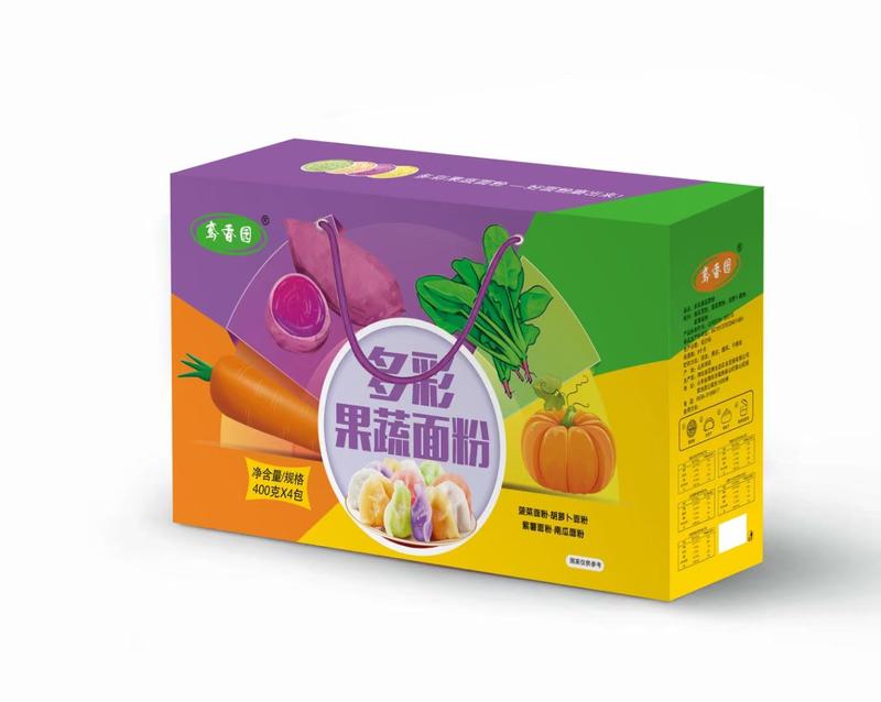 果蔬面粉礼盒，彩色面粉，彩色饺子粉，厂家定制，