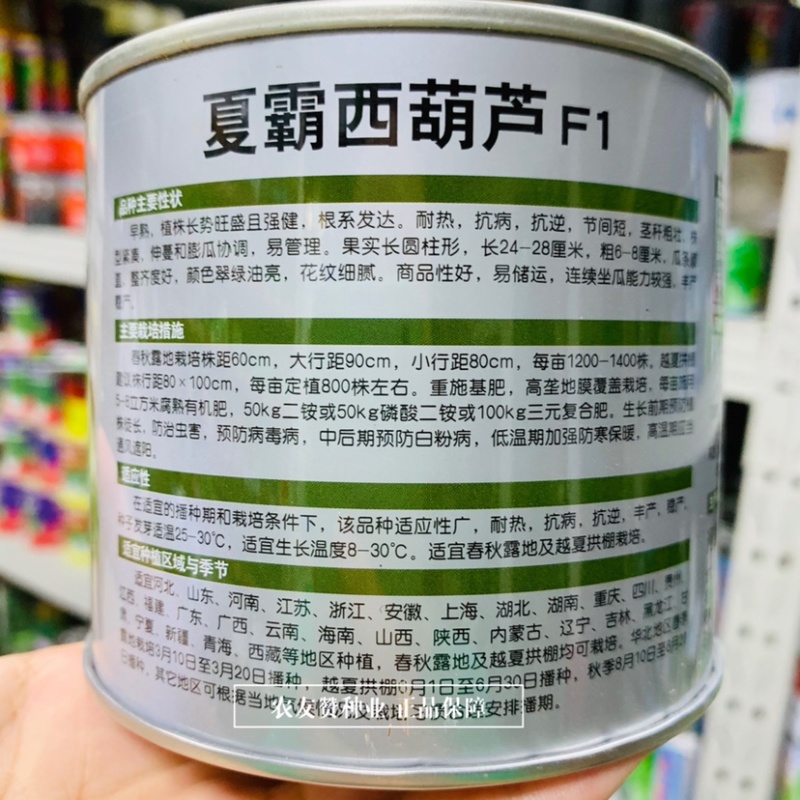 神禾夏霸F1西葫芦种子早熟耐热性突出翠绿油亮花纹细腻