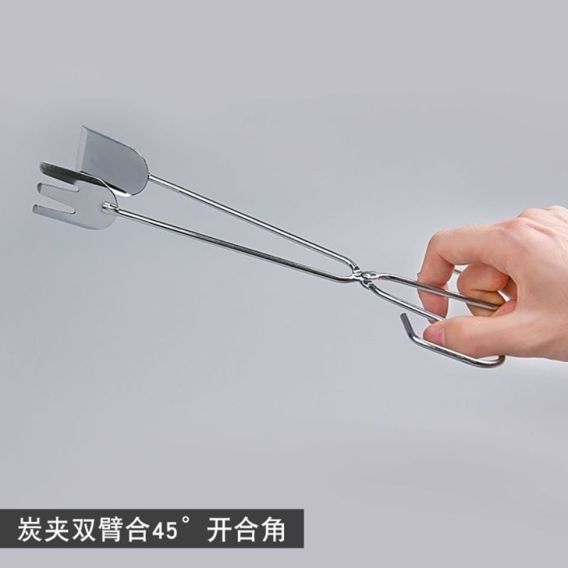 多功能不锈钢烧烤夹碳夹木炭钳子食物夹子菜夹肉夹食品油炸夹
