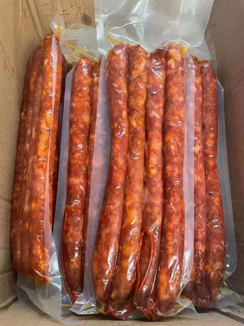 真空纯肉香肠农家纯肉手工香肠麻辣味五香味