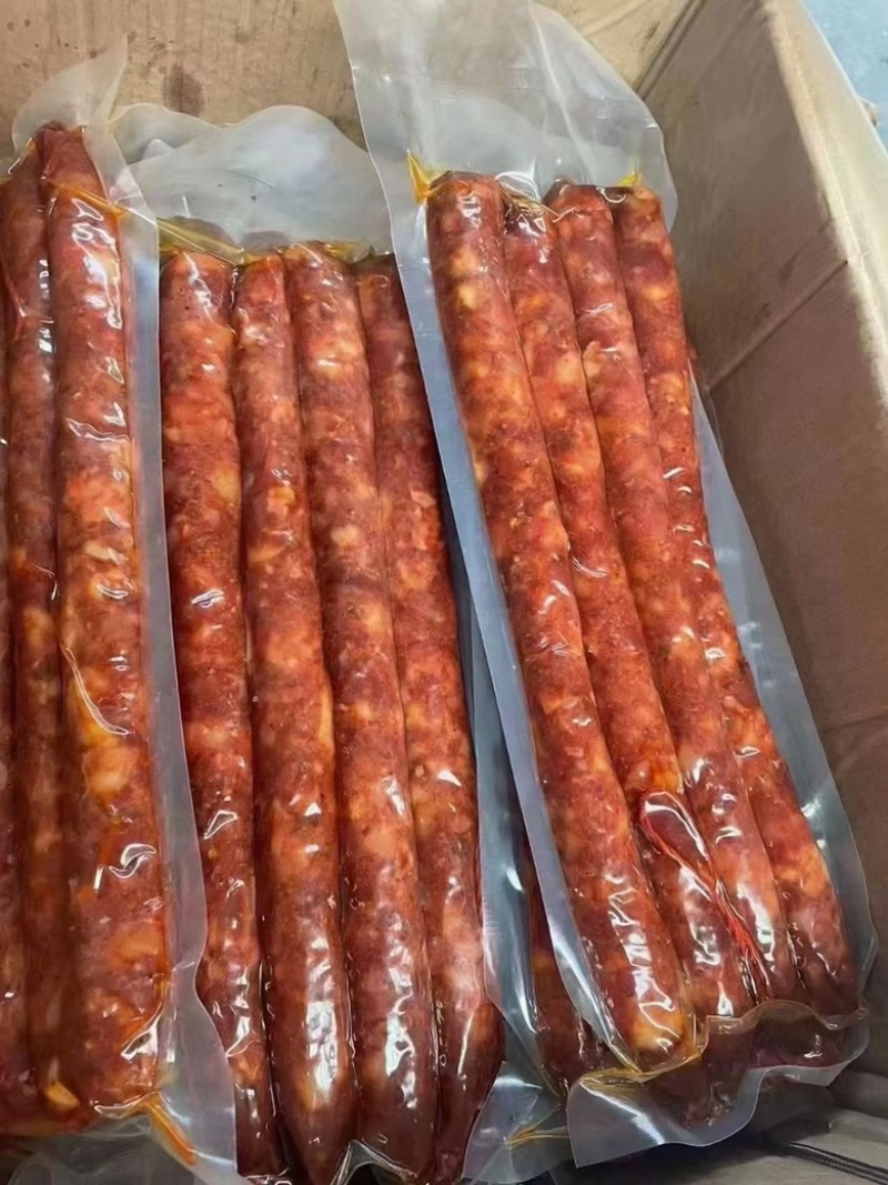 真空纯肉香肠农家纯肉手工香肠麻辣味五香味